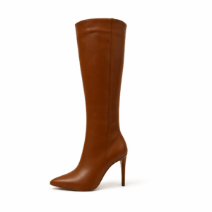 Bota Salto Alto Fino Quéops Caramelo