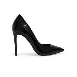 Sapato Scarpin Quéops Verniz Preto Salto Fino
