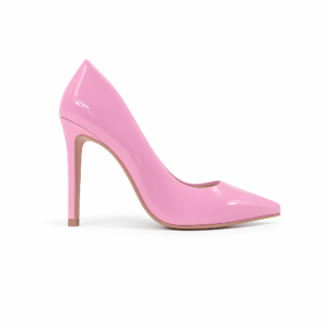 Sapato Scarpin Quéops Verniz Rosa Balé Salto Fino