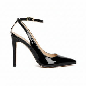 Scarpin Lolla Max Preto Verniz Quéops